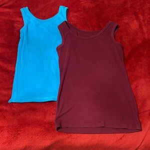 Justice Blue and Maroon Tank Tops Bundle